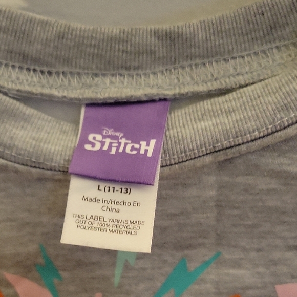 Disney Gray Sweatshirt with Stitch and Angel - Picture 2 of 3